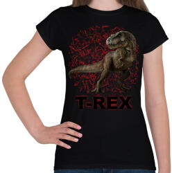 printfashion T-REX - Női póló - Fekete (12762302)