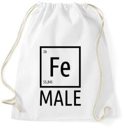 printfashion Periodic Ironman Női Fekete - Sportzsák, Tornazsák - Fehér (4256290)