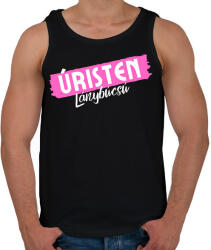 printfashion Úristen Lánybúcsú - Férfi atléta - Fekete (12011729)