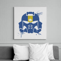 printfashion Space Wolves helmet - Vászonkép - Fehér (6625755)