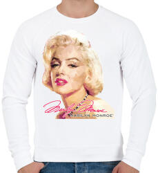printfashion marilyn-monroe - Férfi pulóver - Fehér (4178970)