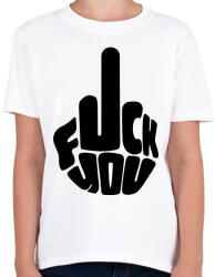 printfashion fuck you - Gyerek póló - Fehér (2873666)