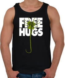 printfashion Ingyen ölelés - Férfi atléta - Fekete (1143021)