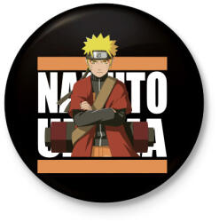 printfashion Uzumaki Naruto - Kitűző, hűtőmágnes - Fekete (3099612)