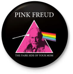 printfashion pink freud - Kitűző, hűtőmágnes - Fekete (3099265)