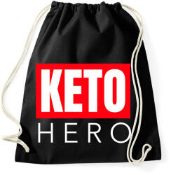 printfashion KETO HERO - Sportzsák, Tornazsák - Fekete (10762594)