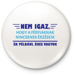 printfashion Nem igaz - Kitűző, hűtőmágnes - Fehér (16164292)