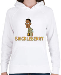 printfashion Brickleberry: Denzel - Női kapucnis pulóver - Fehér (2033862)