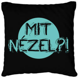 printfashion Mit nézel? ! - Párnahuzat, Díszpárnahuzat - Fekete (7520136)