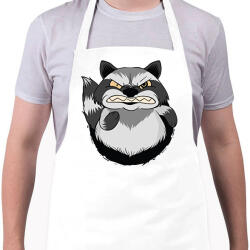 printfashion Mérges mosómedve - Kötény - Fehér (6253097)