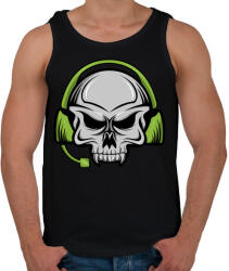 printfashion Skull earphone - Férfi atléta - Fekete (3022135)