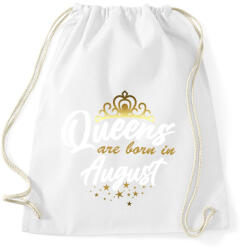 printfashion A királynők augusztusban születtek - Sportzsák, Tornazsák - Fehér (4519873)