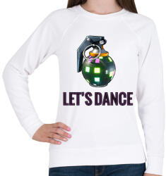 printfashion Let's dance - Női pulóver - Fehér (6236581)