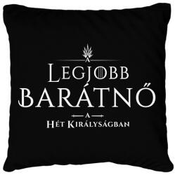 printfashion got-legjobb-baratno-white - Párnahuzat, Díszpárnahuzat - Fekete (2725505)