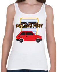 printfashion Polski Fiat - ezzel kezdtem - Női atléta - Fehér (10998223)