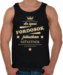 printfashion Az igazi Fordosok - Hónappal - Férfi atléta - Fekete (7196050)