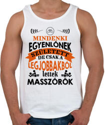 printfashion Legjobbakból lettek masszőrök - Férfi atléta - Fehér (12607873)