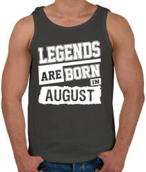 printfashion A legendák augusztusban születnek - Férfi atléta - Sötétszürke (297225)