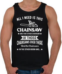 printfashion Favágó / Fűrész - Férfi atléta - Fekete (5757185)