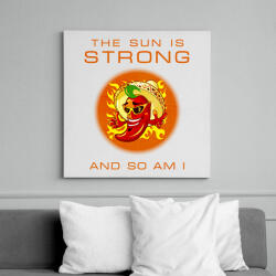 printfashion THE SUN STRONG - Vászonkép - Fehér (6632199)