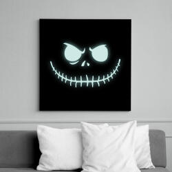 printfashion Halloween csontváz - Vászonkép - Fekete (14485301)