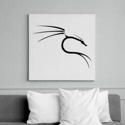printfashion Kali linux black - Vászonkép - Fehér (6633668)