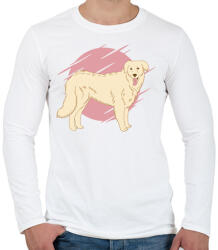 printfashion Kuvasz - Férfi hosszú ujjú póló - Fehér (6100388)