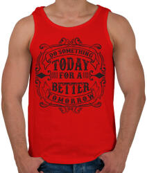 printfashion Tégy ma egy jobb holnapért! - Férfi atléta - Piros (290504)