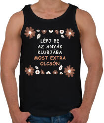 printfashion Lépj be az anyák klubjába - Férfi atléta - Fekete (15752170)