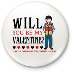 printfashion Strange valentine - Will - Kitűző, hűtőmágnes - Fehér (11701316)
