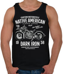 printfashion Dark Iron 1958 legendás motor - Férfi atléta - Fekete (798529)