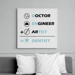 printfashion Dentist (black) - Vászonkép - Fehér (7214920)