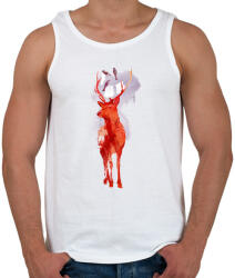 printfashion Useless deer - Férfi atléta - Fehér (240448)