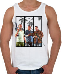 printfashion Gta 5 - Férfi atléta - Fehér (2053305)