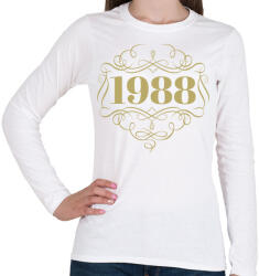 printfashion 1988 - Női hosszú ujjú póló - Fehér (4456922)