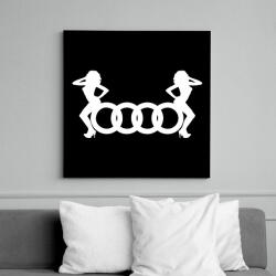 printfashion Audi Fehér - Vászonkép - Fekete (6645628)