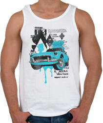 printfashion régi kocsi - Férfi atléta - Fehér (4639794)