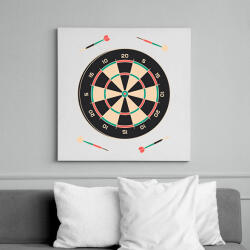 printfashion Darts - Vászonkép - Fehér (13063088)