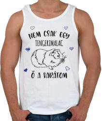 printfashion Nem csak egy tengerimalac - Férfi atléta - Fehér (7089629)
