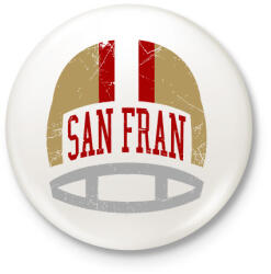 printfashion San Fran - Kitűző, hűtőmágnes - Fehér (3084124)