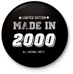 printfashion 2000 - Kitűző, hűtőmágnes - Fekete (4055963)