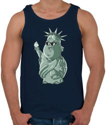 printfashion Szabadság-szobor - Férfi atléta - Sötétkék (293134)