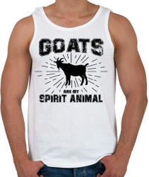 printfashion Spirit animal - Goat - Férfi atléta - Fehér (11617423)