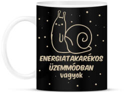 printfashion Csiga üzemmód - Bögre - Fekete (13407339)