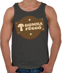 printfashion Gomba függő gombász ajándék - Férfi atléta - Sötétszürke (11612578)