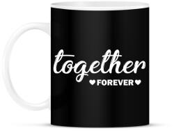 printfashion Forever together - páros 1 - Bögre - Fekete (6069678)