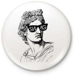 printfashion Swag 3 - Kitűző, hűtőmágnes - Fehér (12580793)