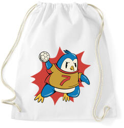 printfashion Kézilabdás pingvin - Sportzsák, Tornazsák - Fehér (11761966)