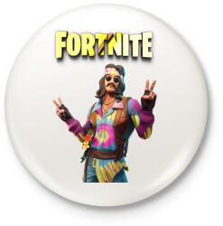 printfashion Far out man Fortnite - Kitűző, hűtőmágnes - Fehér (3088080)