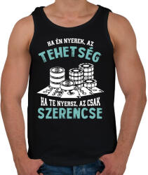 printfashion Tehetség, szerencse - Férfi atléta - Fekete (15561939)